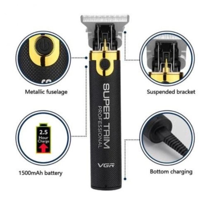 Чоловічий набір для стрижки волосся акумуляторний VGR V-082, Надійна машинка для стрижки RQ-49