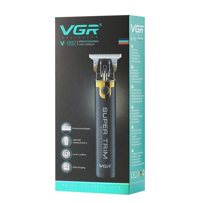 Професійна електробритва VGR V-082, Бездротова машинка для стрижки для дому, Бритва тример JF-899 для бороди