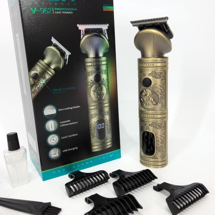 Професійна машинка для стрижки волосся на акумуляторі VGR, Машинка для стрижки волосся і потилиці LZ-70