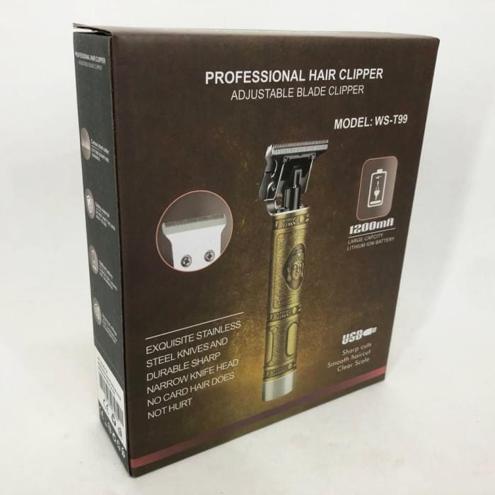 Машинка волосся міцна Hair Clipper WS-T99, Машинка для стрижки для дому, Машинка для BA-251 стрижки чоловіча