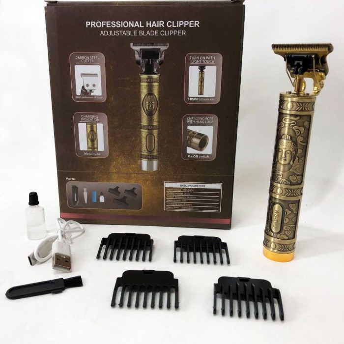 Тример для стрижки акумуляторний професійний Hair Clipper WS-T99, Електромашинка для волосся LZ-80
