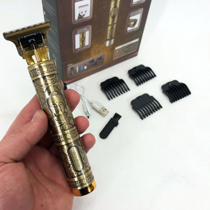 Тример для стрижки акумуляторний професійний Hair Clipper WS-T99, Електромашинка для волосся LZ-80