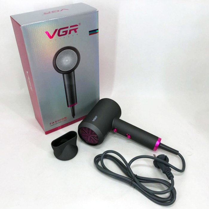 Фен електричний з насадками VGR V-400 2000 Вт, Електрофен з насадками, Фени для сушіння волосся NO-10