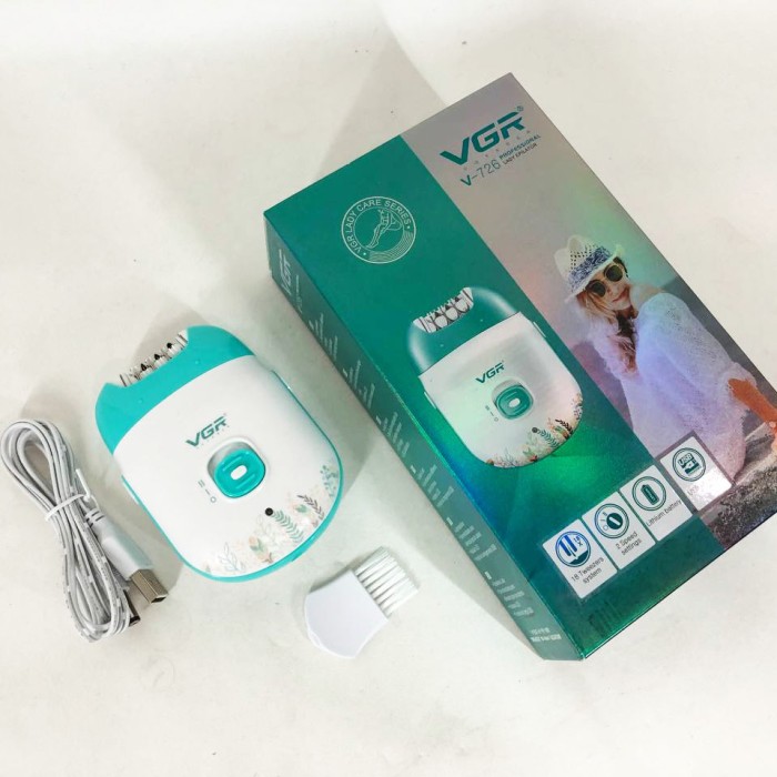 Електричний епілятор пилка VGR V-726, Епілятор бритва для ніг, Тример для інтимних місць KY-90