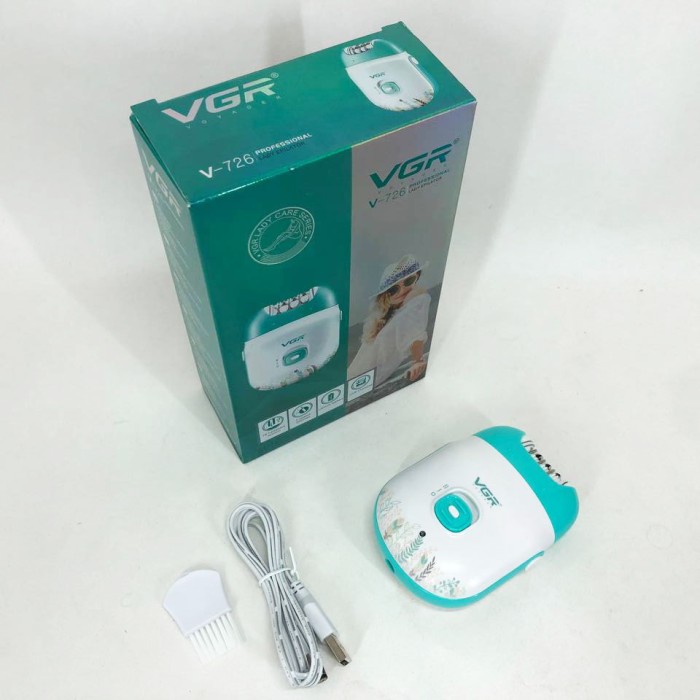 Електричний епілятор пилка VGR V-726, Епілятор бритва для ніг, Тример для інтимних місць KY-90
