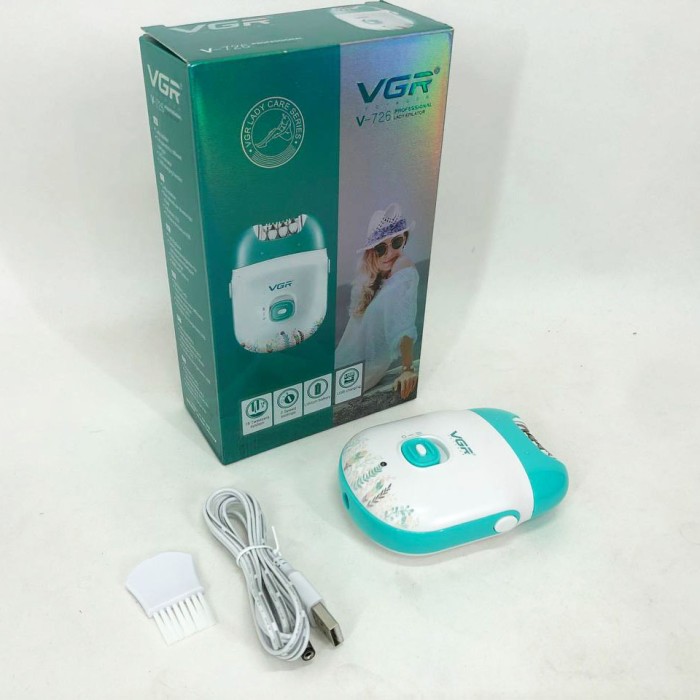 Електричний епілятор пилка VGR V-726, Епілятор бритва для ніг, Тример для інтимних місць KY-90