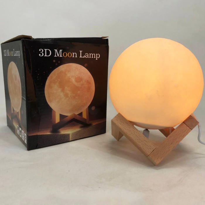 Нічник світиться місяць Moon Lamp 18 см, Ночник дитячий для кімнати, Дитячий нічник безпечний для дитини