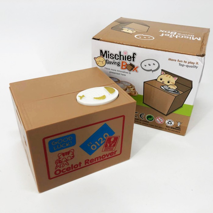 Дитяча сейф скарбничка злодюжка монет у коробці GY-85