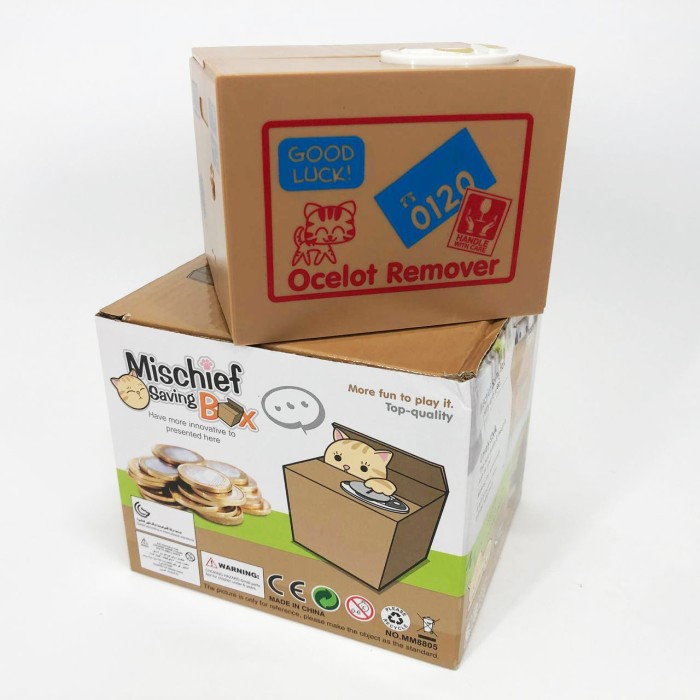 Дитяча сейф скарбничка злодюжка монет у коробці GY-85