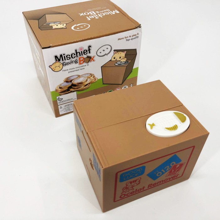 Дитяча сейф скарбничка злодюжка монет у коробці GY-85