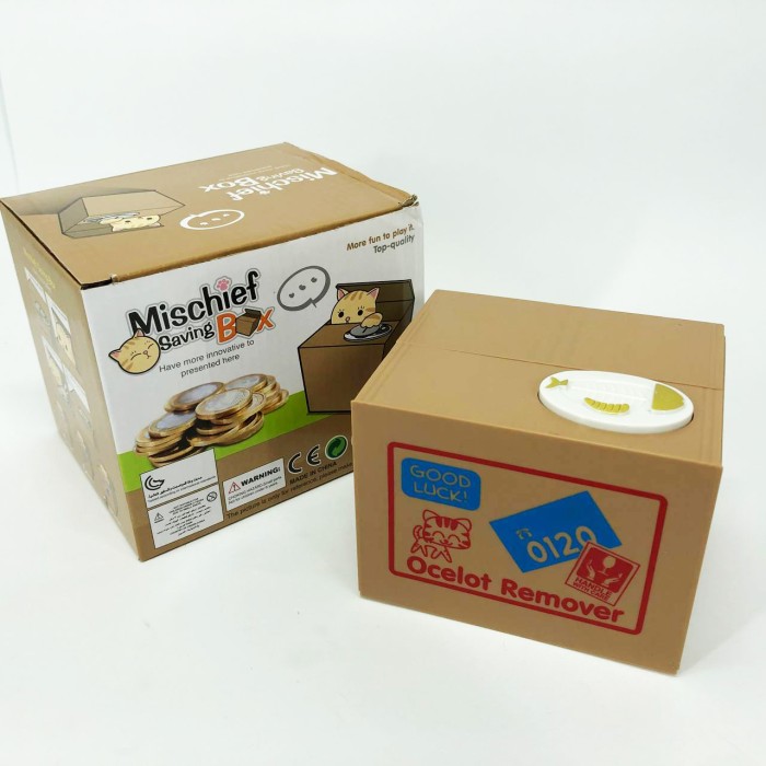 Дитяча сейф скарбничка злодюжка монет у коробці GY-85