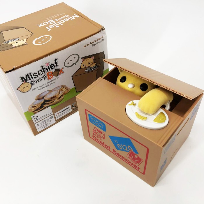 Дитяча сейф скарбничка злодюжка монет у коробці KV-18