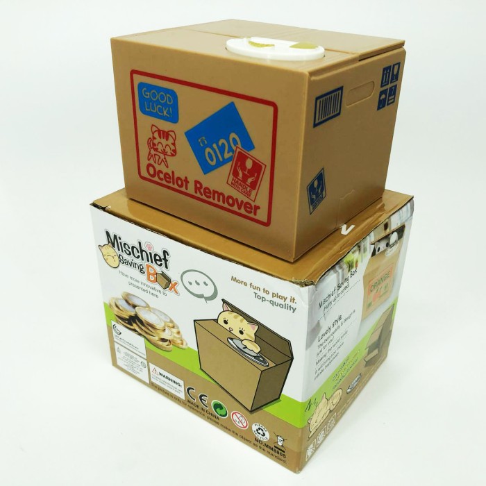 Дитяча сейф скарбничка злодюжка монет у коробці KV-18