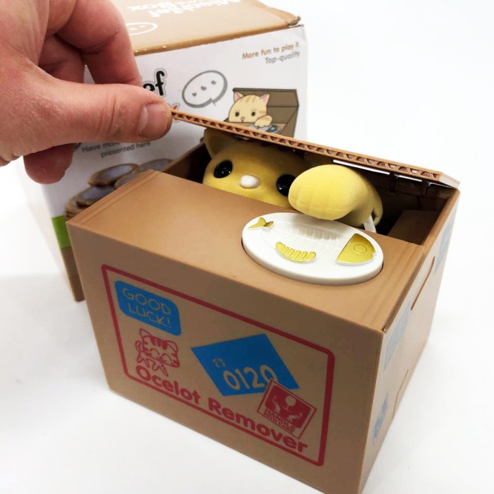 Дитяча сейф скарбничка злодюжка монет у коробці KV-18