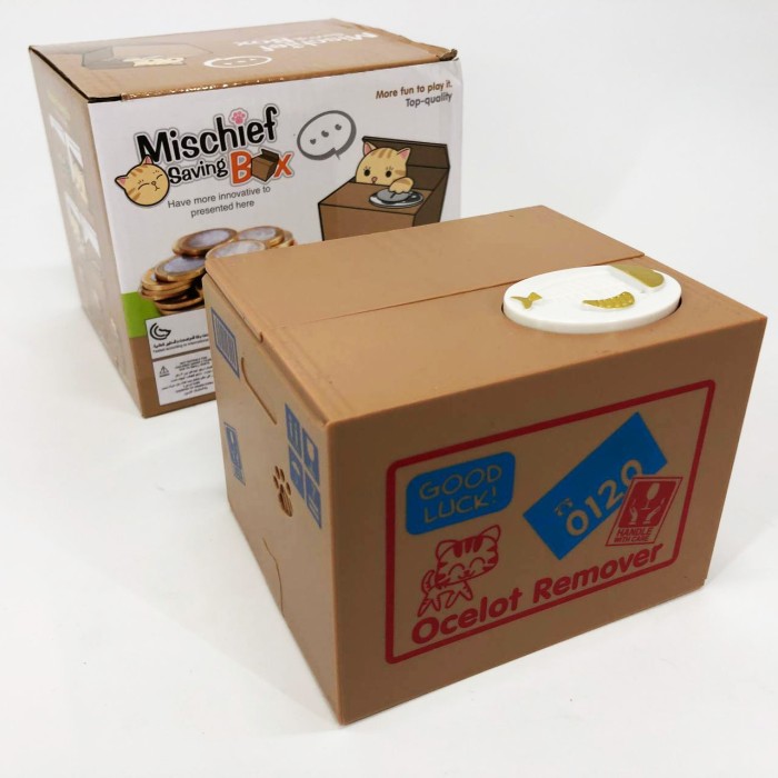 Дитяча сейф скарбничка злодюжка монет у коробці KV-18