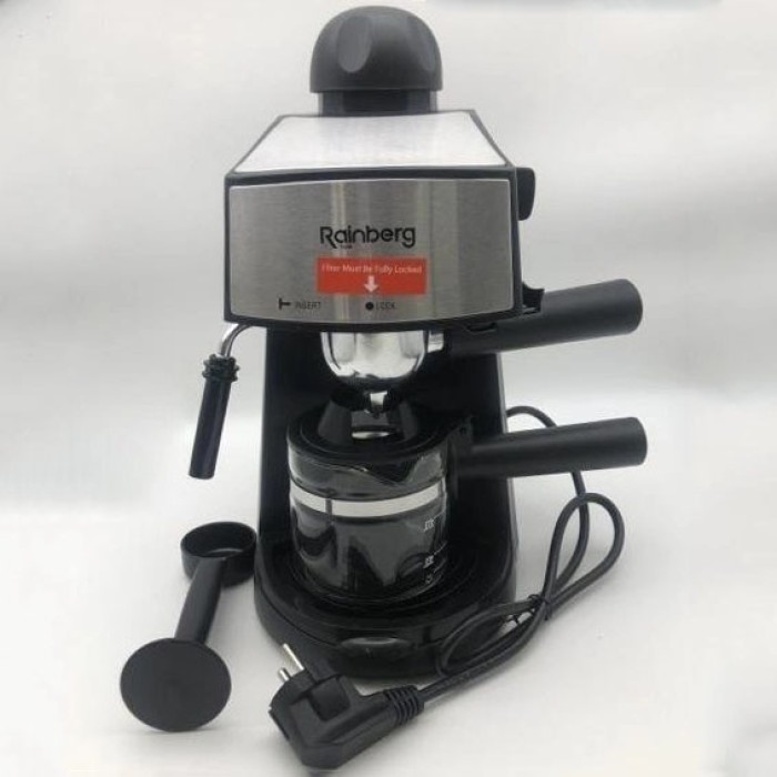 Електрична кавоварка для домашнього використання Rainberg, Маленька кавомашина для дому FL-89