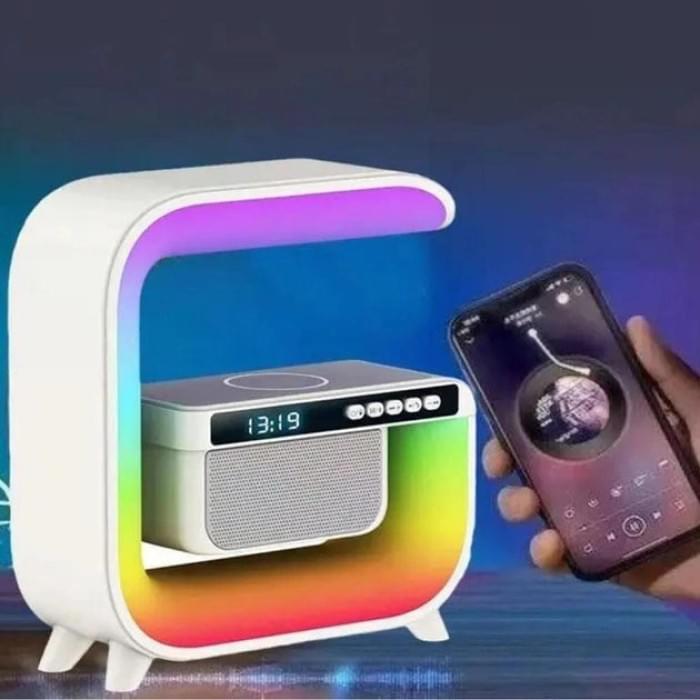 Нічник багатофункціональний і бездротовою зарядкою RGB G3, Аудіо колонка з PC-391 бездротовою зарядка