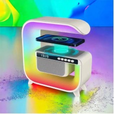 Нічник багатофункціональний і бездротовою зарядкою RGB G3, Аудіо колонка з PC-391 бездротовою зарядка