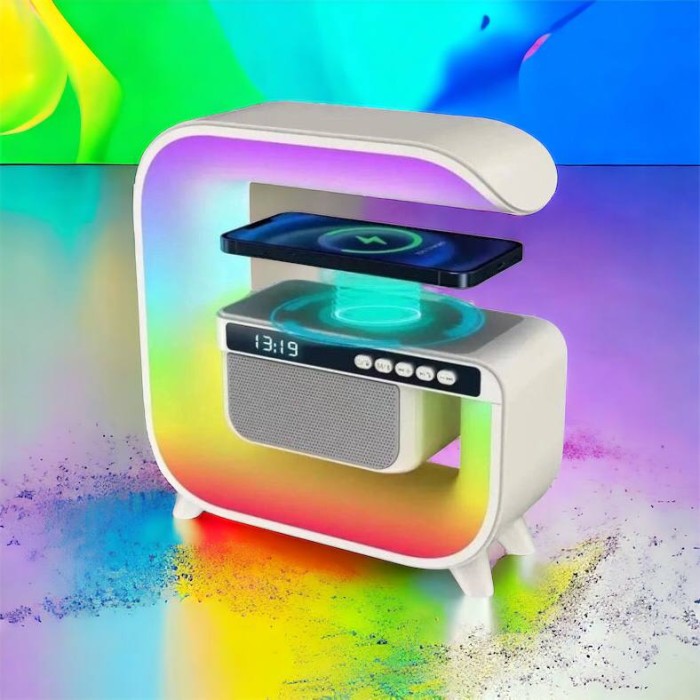 Нічник багатофункціональний і бездротовою зарядкою RGB G3, Аудіо колонка з PC-391 бездротовою зарядка Нічник багатофункціональний і бездротовою зарядкою RGB G3, Аудіо колонка з PC-391 бездротовою зарядка