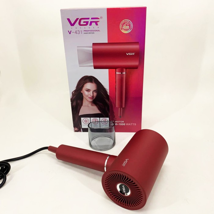 Хороший електричний фен VGR V-431, Портативний фен з насадками Хороший для волосся YK-98
