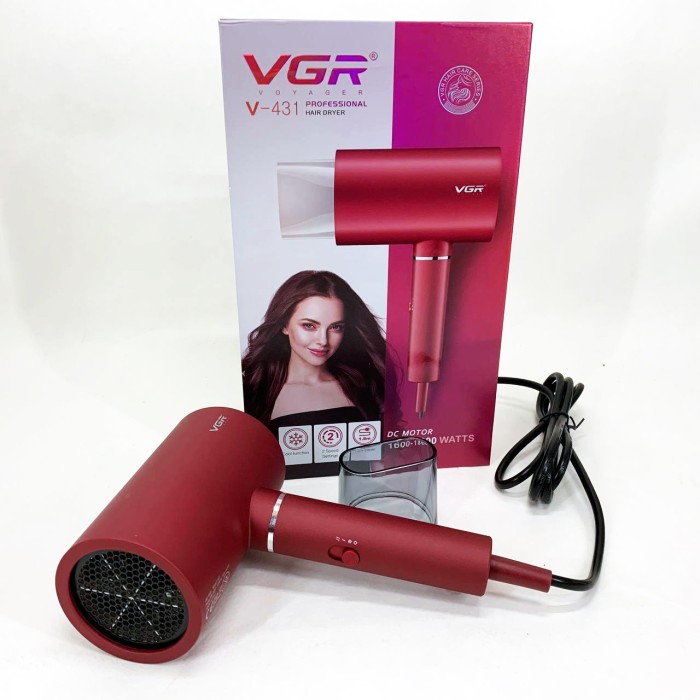 Хороший електричний фен VGR V-431, Портативний фен з насадками Хороший для волосся YK-98