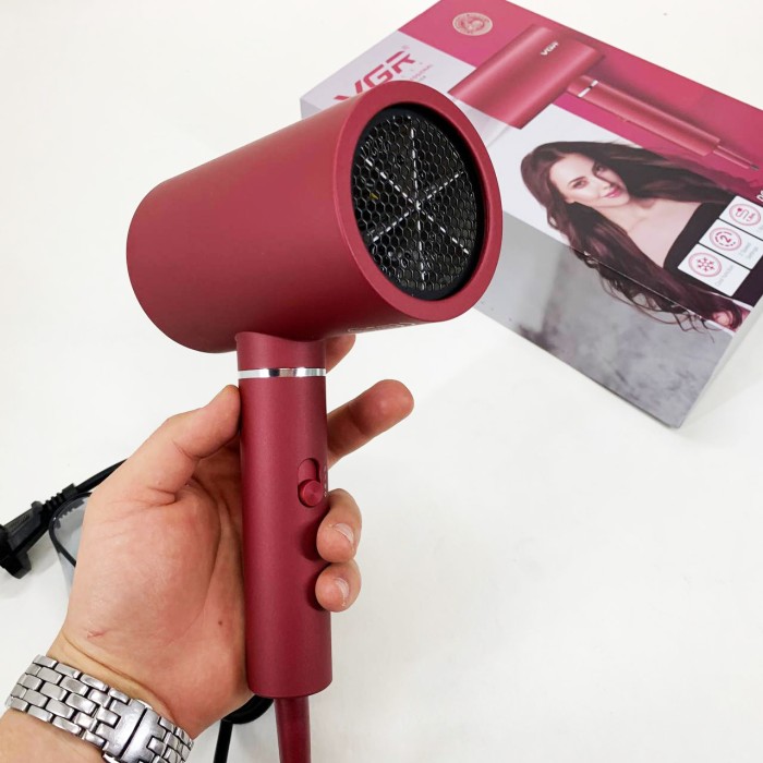 Хороший електричний фен VGR V-431, Портативний фен з насадками Хороший для волосся YK-98