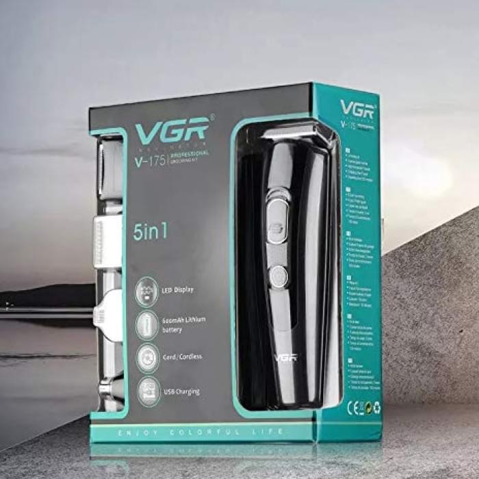 Багатофункціональна акумуляторна машинка для стрижки VGR V-175, Професійний тример OB-892 з насадками Багатофункціональна акумуляторна машинка для стрижки VGR V-175, Професійний тример OB-892 з насадками