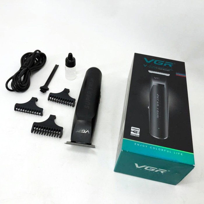 Бездротовий професійний тример для чоловічої стрижки VGR V-229, Машинка для стрижки волосся хороша VX-24