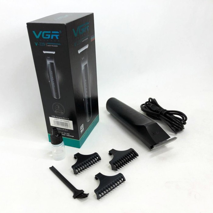 Бездротовий професійний тример для чоловічої стрижки VGR V-229, Машинка для стрижки волосся хороша VX-24