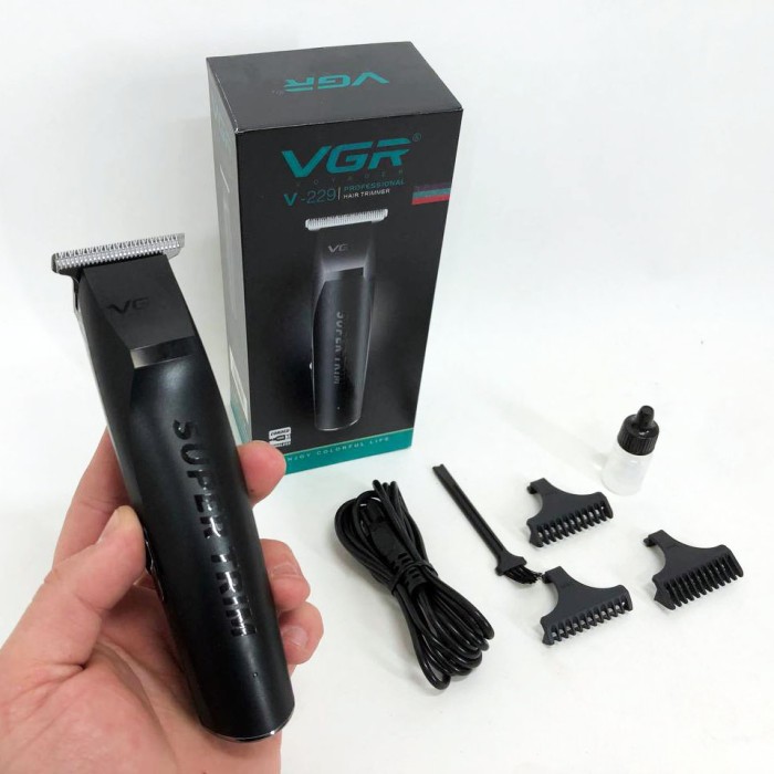 Машинка для стрижки на акумуляторі VGR V-229, Чоловічий набір для стрижки волосся акумуляторний IC-42
