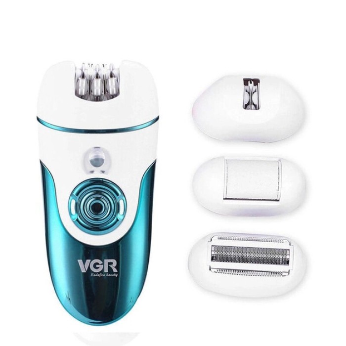Бездротова жіноча електробритва VGR, Епілятор для швидкого видалення волосся, Пилка для ступень UH-11