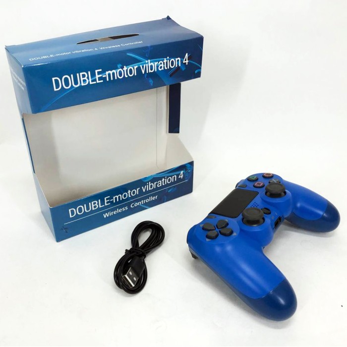 Джойстик DOUBLESHOCK для PS 4, бездротовий ігровий геймпад PS4/PC акумуляторний джойстик. Колір синій GS-17