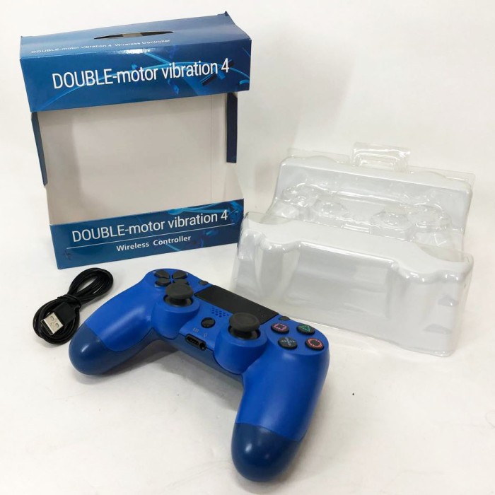 Джойстик DOUBLESHOCK для PS 4, бездротовий ігровий геймпад PS4/PC акумуляторний джойстик. Колір синій OD-11