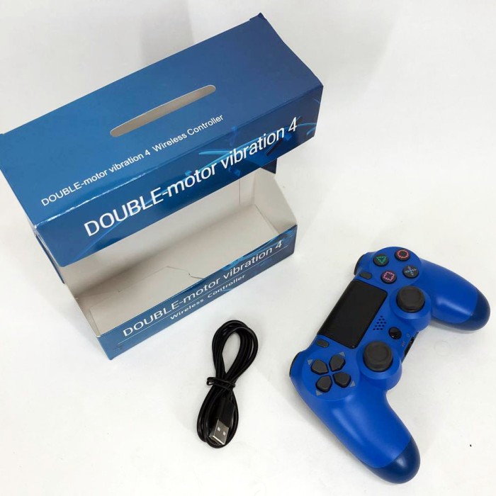 Джойстик DOUBLESHOCK для PS 4, бездротовий ігровий геймпад PS4/PC акумуляторний джойстик. Колір синій SI-33