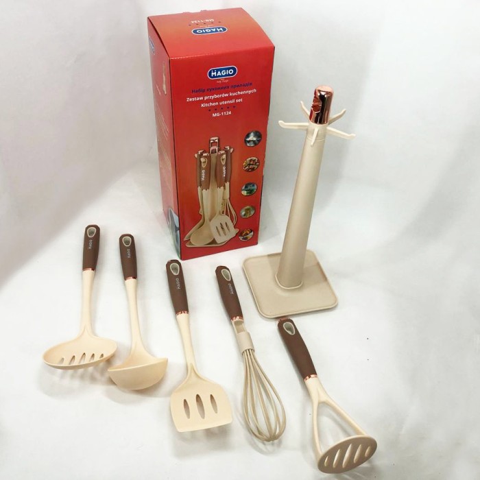 Якісний силіконовий набір, Настільні набори кухонного приладдя, Набір кухонного приладдя з нейлону KC-99