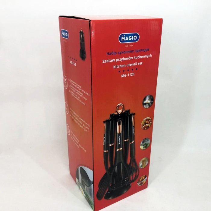 Хороший кухонний набір на підставці, Нейлонове кухонне начиння, Кухонний набір силіконовий TJ-54