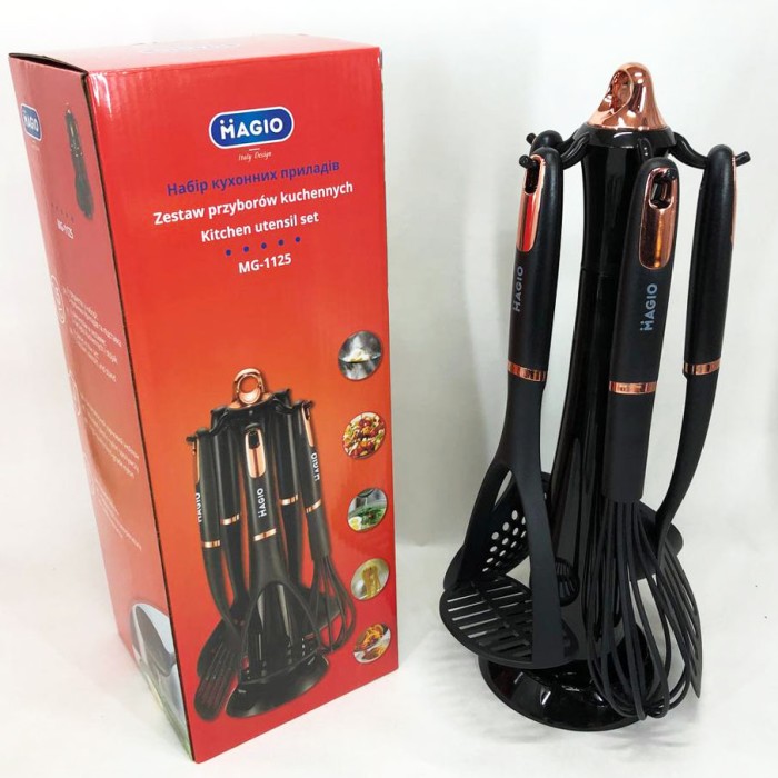 Хороший кухонний набір на підставці, Нейлонове кухонне начиння, Кухонний набір силіконовий TJ-54