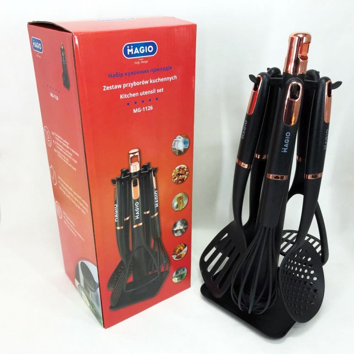 Набір силіконових кухонних інструментів для кулінарії, Кухонне приладдя лопатка, Набір кухонний лопатка TC-67