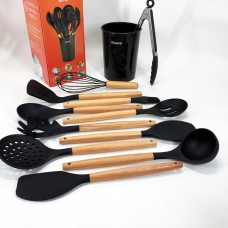 Набір для господині кухонний, Кухонні аксесуари силікон, Набір кухонного приладдя на підставці MU-50