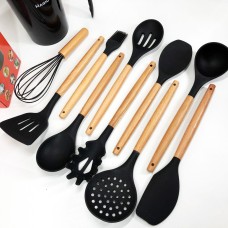 Набір кухонних предметів з силікону, Набір силіконових кухонних інструментів для кулінарії YO-53