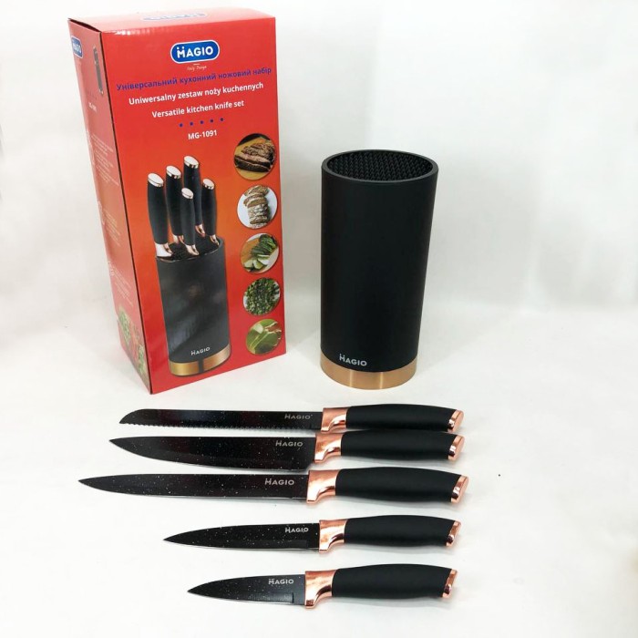 Кухонні ножі для готування Magio, Професійний кухонний набір ножів, Набір ножів для домашнього кухаря PV-95