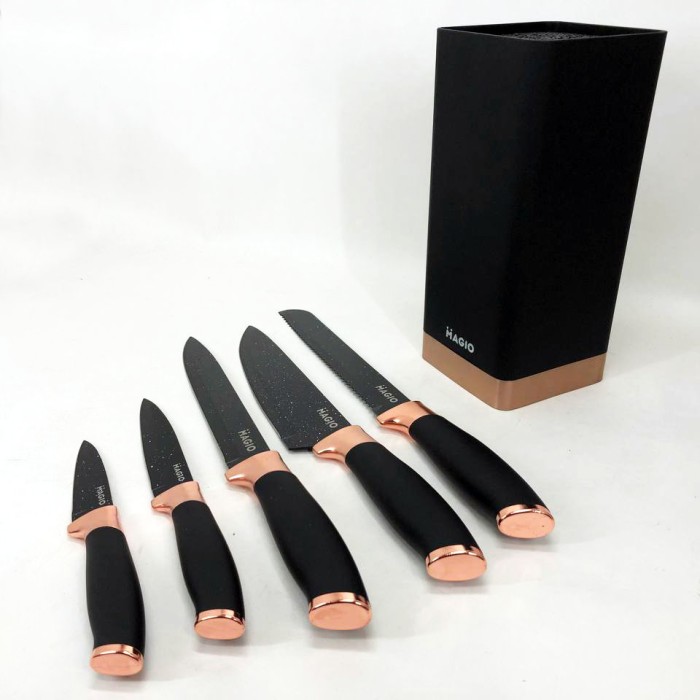 Набір ножів красивий та універсальний Magio MG-1092, Кухонні ножі з хорошої сталі XO-70
