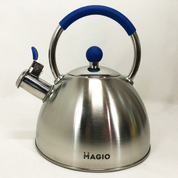 Чайник зі свистком нержавіюча сталь Magio MG-1190 2.5 л, Чайники зі свистком заварювальні чайники JK-80