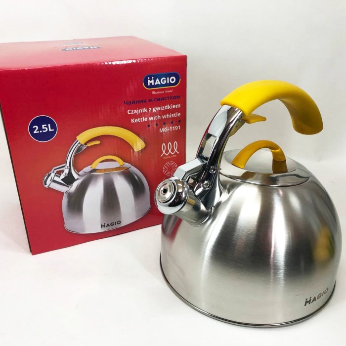 Чайник з нержавіючої сталі з пищалкою, Чайник для плити гучним свистком Звичайний зі свистком AL-62