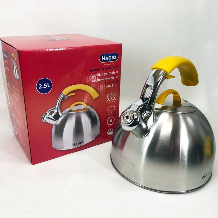 Чайник з нержавіючої сталі з пищалкою, Чайник для плити гучним свистком Звичайний зі свистком AL-62