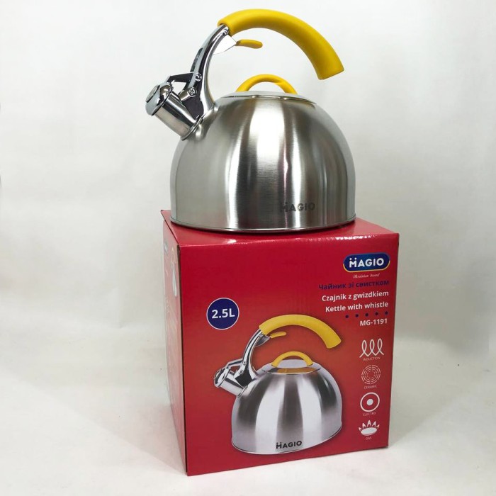 Чайник з нержавіючої сталі з пищалкою, Чайник для плити гучним свистком Звичайний зі свистком AL-62