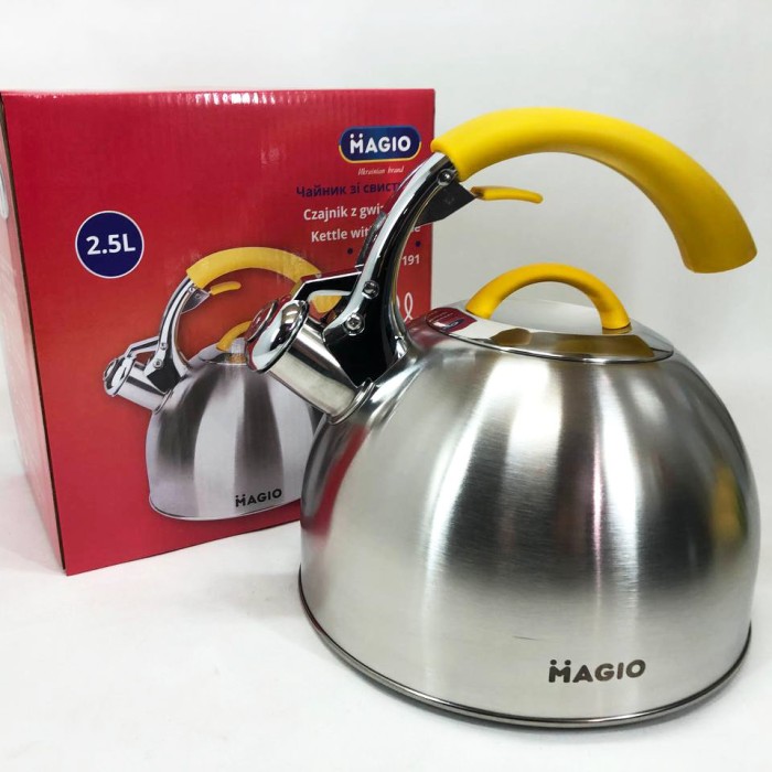 Чайник з одинарним дном Magio MG-1191 2.5 Л, Звичайний чайник на газову плиту для води на газ NJ-97