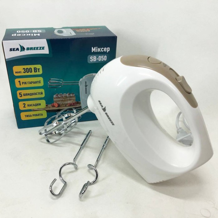 Міксер зручний ручний SeaBreeze, Кухонний прилад міксер, Міксер для змішування кремів Кухонний ZX-74