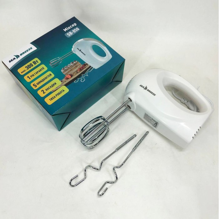 Міксер зручний ручний SeaBreeze, Кухонний прилад міксер, Міксер для змішування кремів Кухонний ZX-74