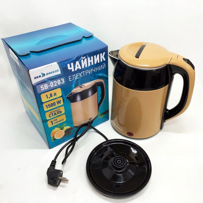 Чайник зі свистком SeaBreeze, Електрочайник зручний, Якісні електрочайник, Тихий електричний чайник XC-29
